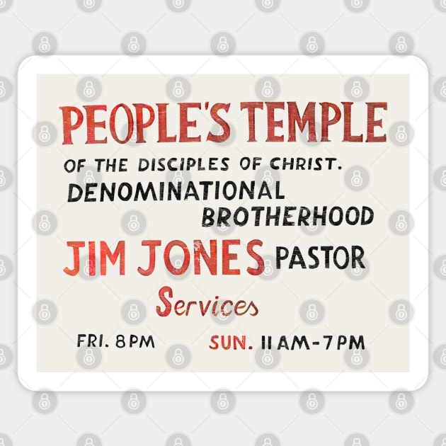 The Peoples Temple Sticker by DankFutura